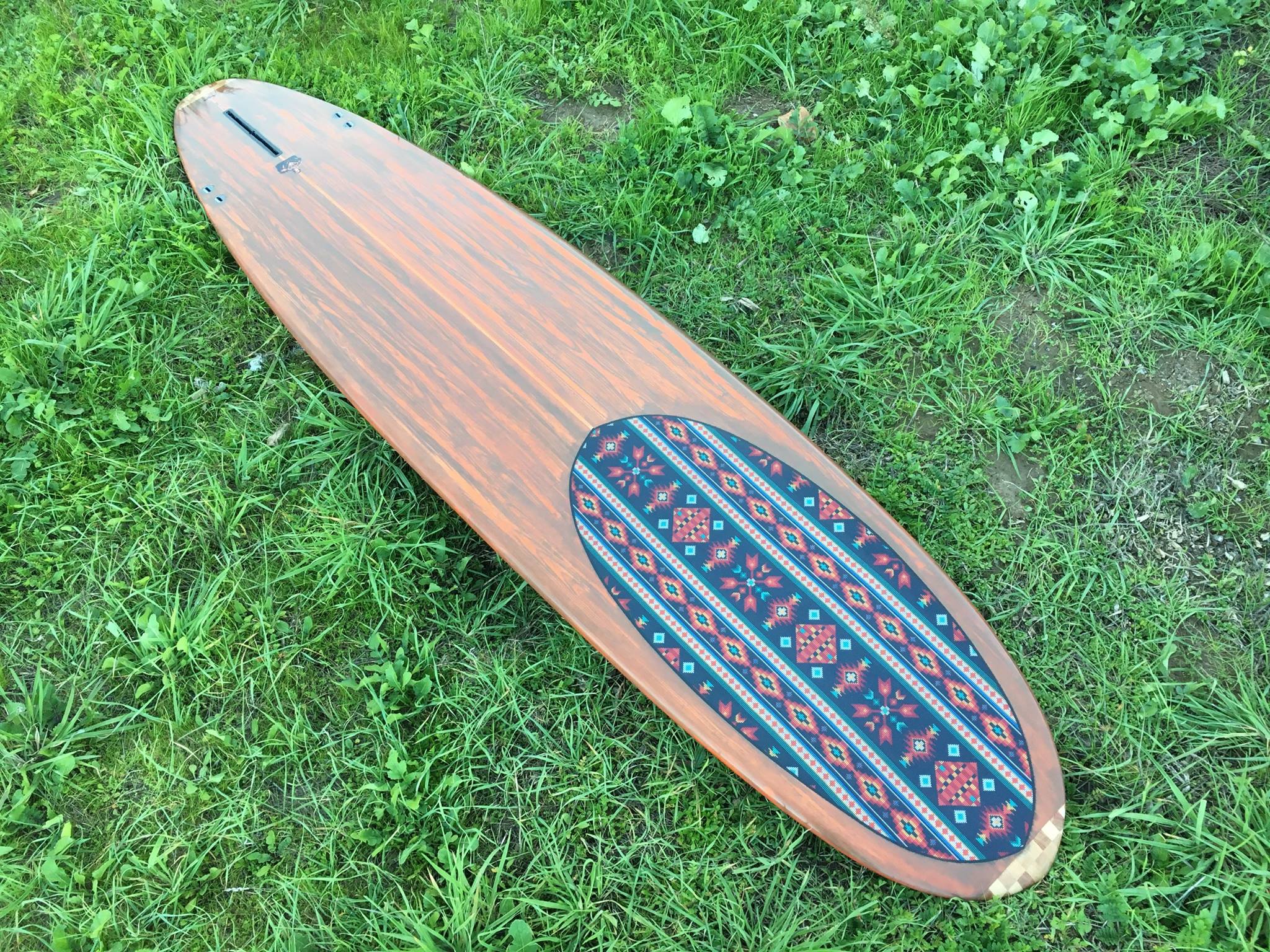 Simulated Wood Grain Surfboard Swaylocks