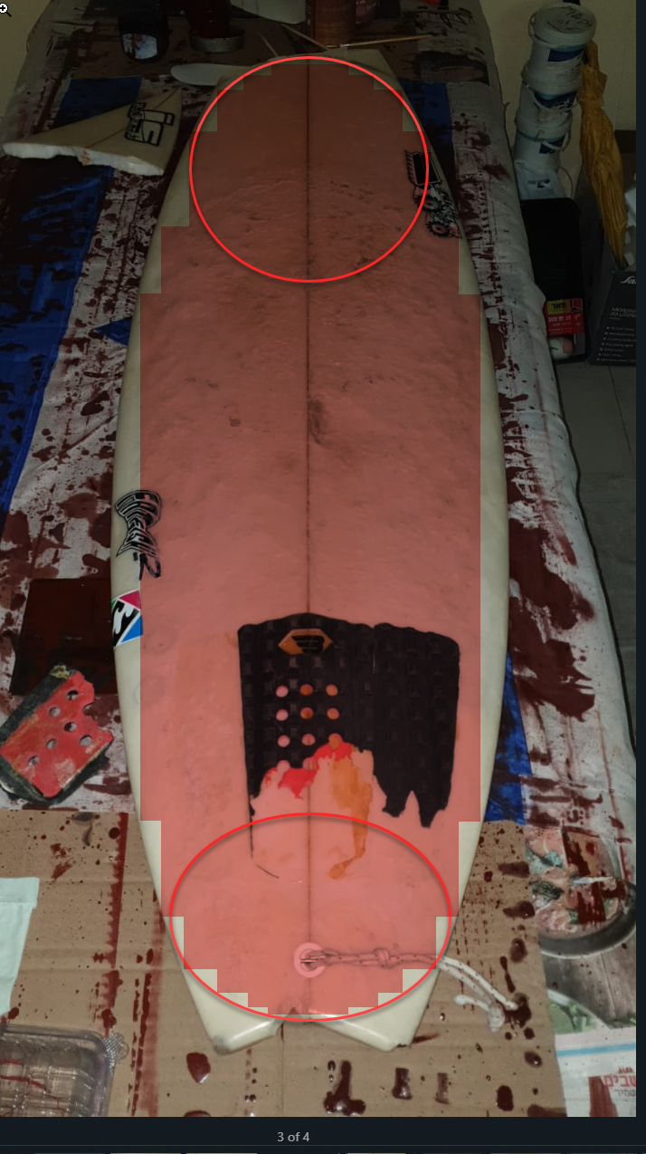 Reshape or fix broken surfboard Swaylocks