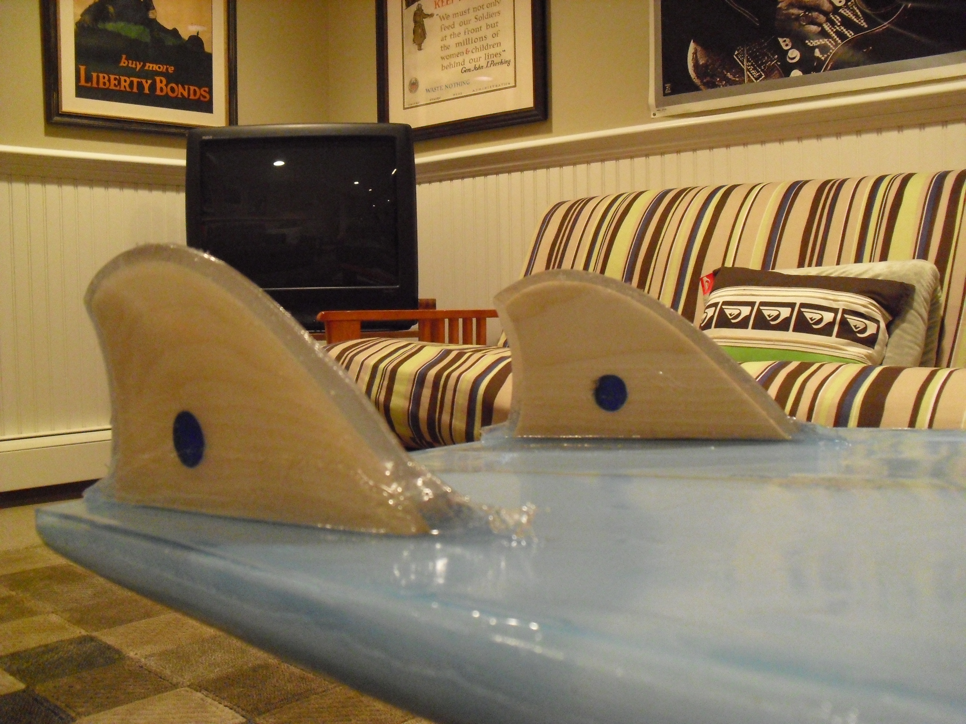 Amount of Glass for Glass on Fins Swaylocks