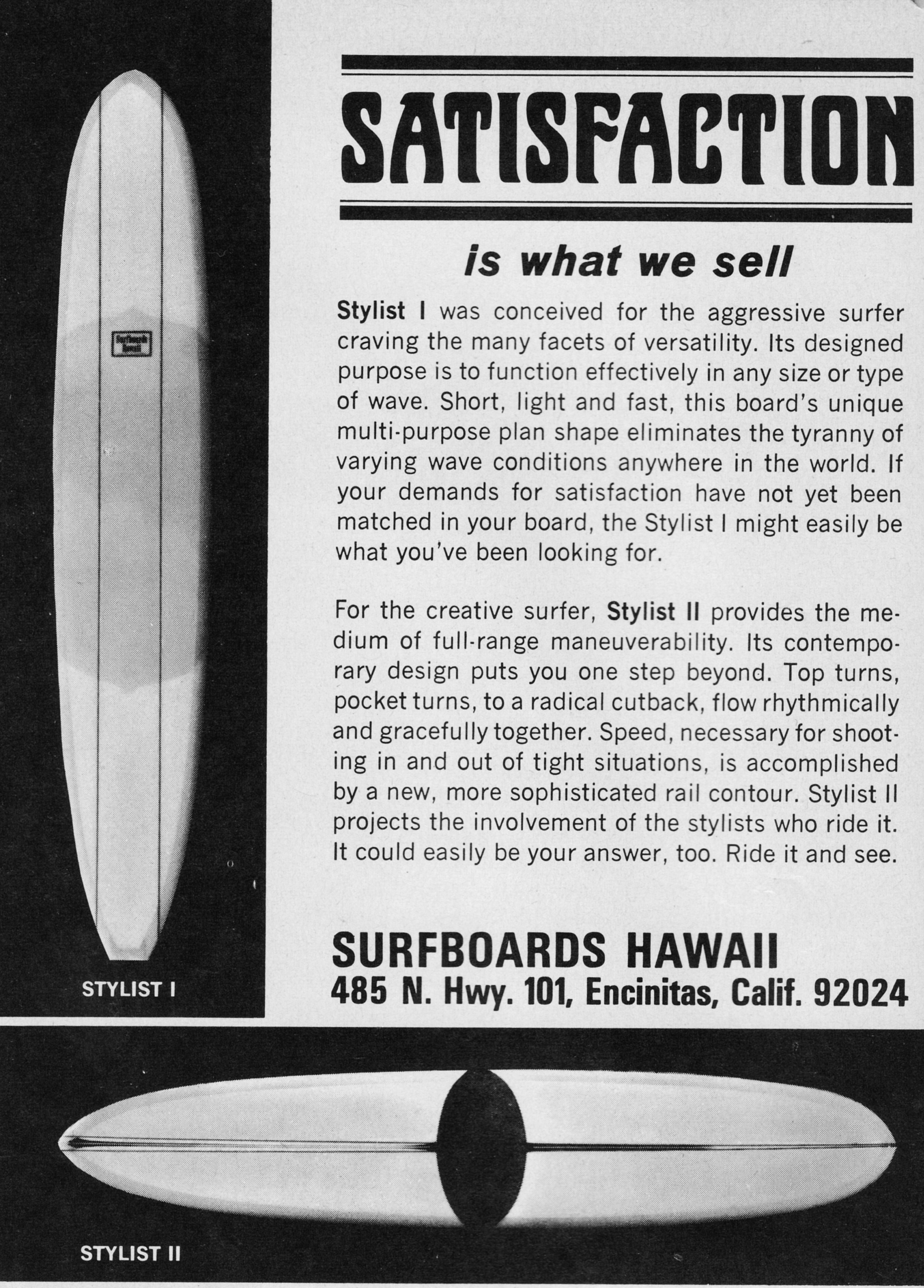 Surfboards Hawaii Stylist II Swaylocks